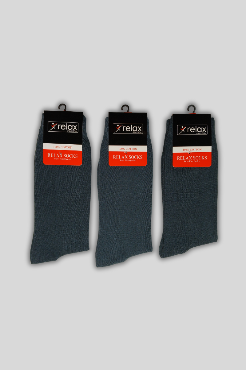 SOCKS GREY 3 PCS PACK