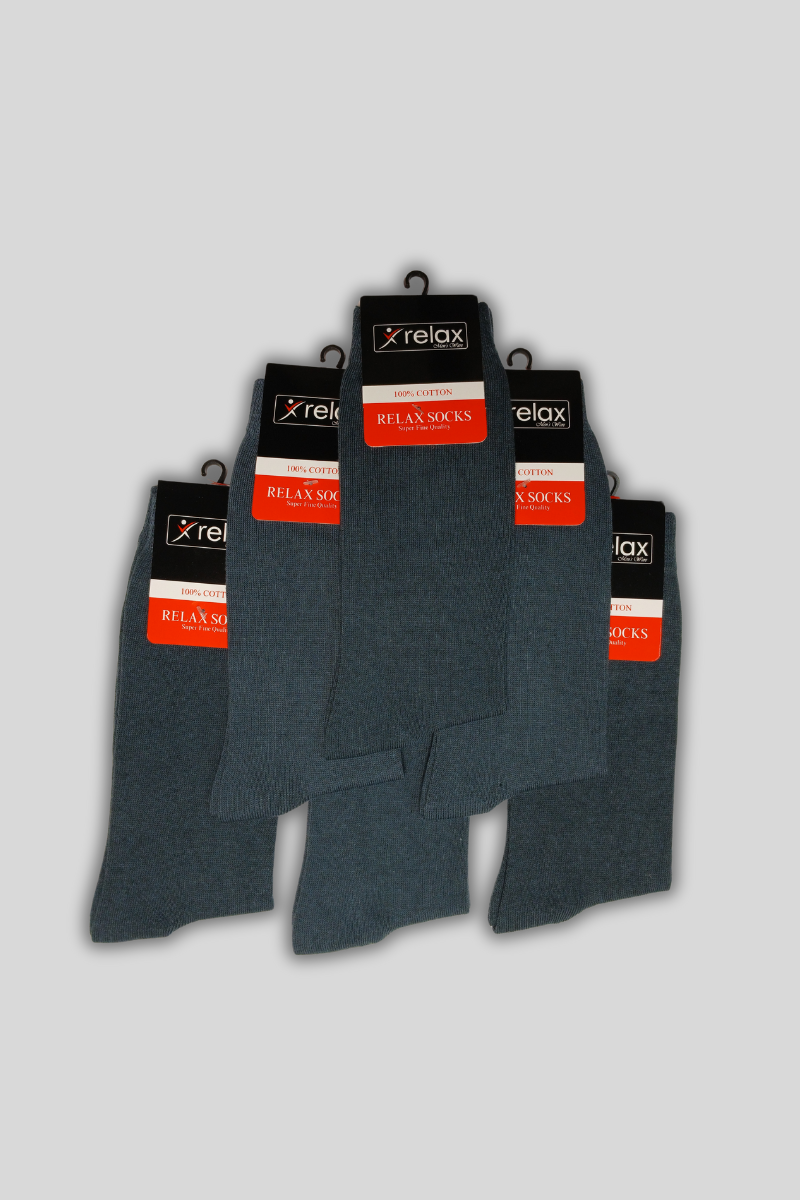 SOCKS GREY 6 PCS PACK