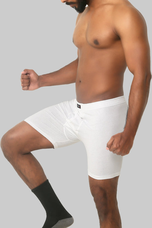 Relax Boxershort White (100% Cotton) (BUY 3 GET 1 FREE)