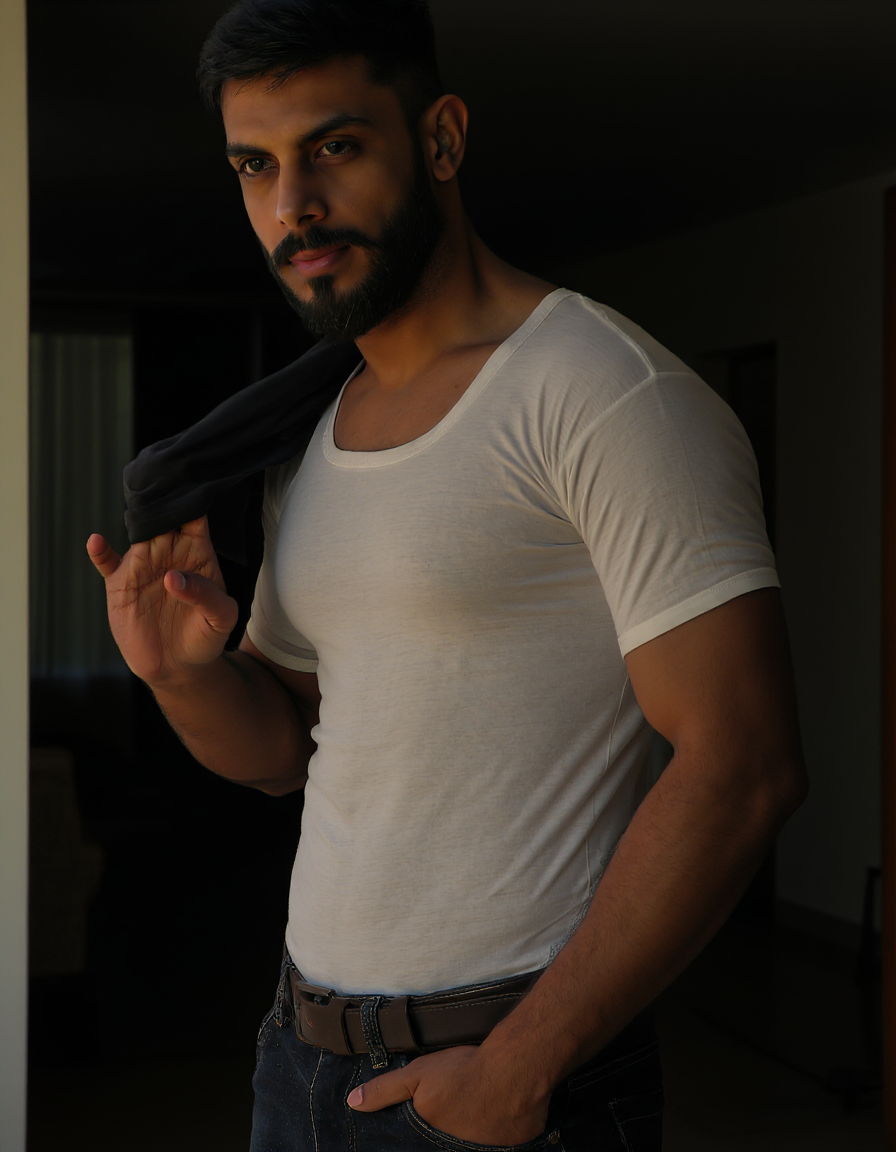 relax vest white (with sleeves) 100% cotton (BUY 3 GET 1 FREE)