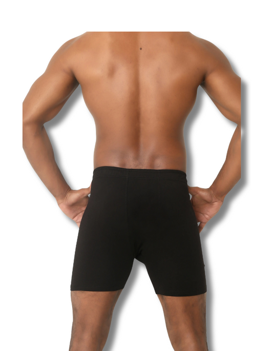 Relax Boxershort Black (100% Cotton)