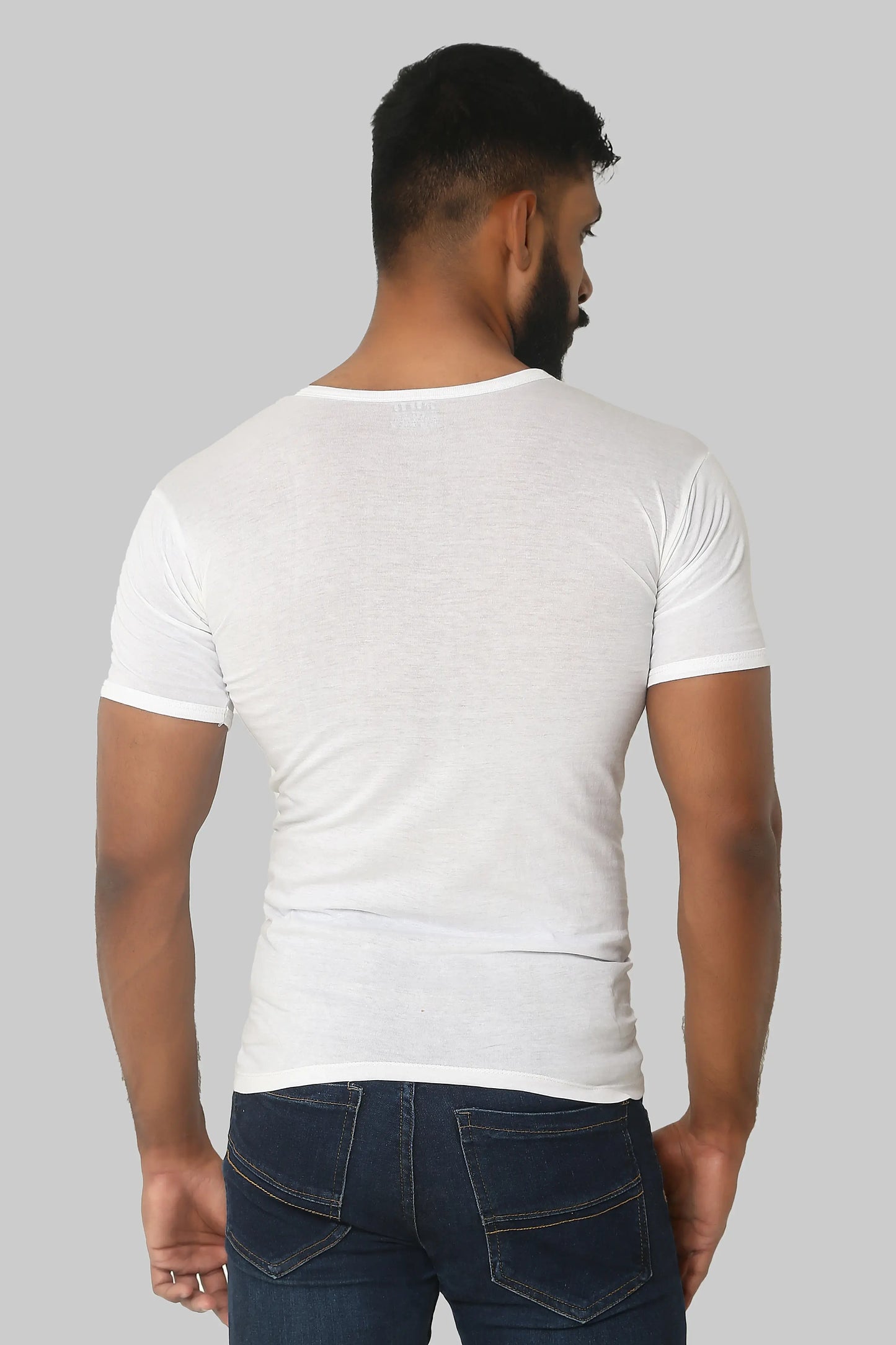 relax vest white (with sleeves) 100% cotton (BUY 3 GET 1 FREE)