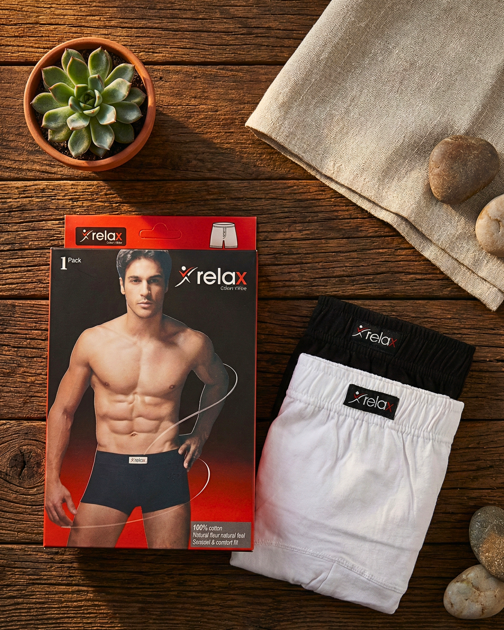 BUY 3PCS GET 20% OFF-BOXERSHORT (BLACK)