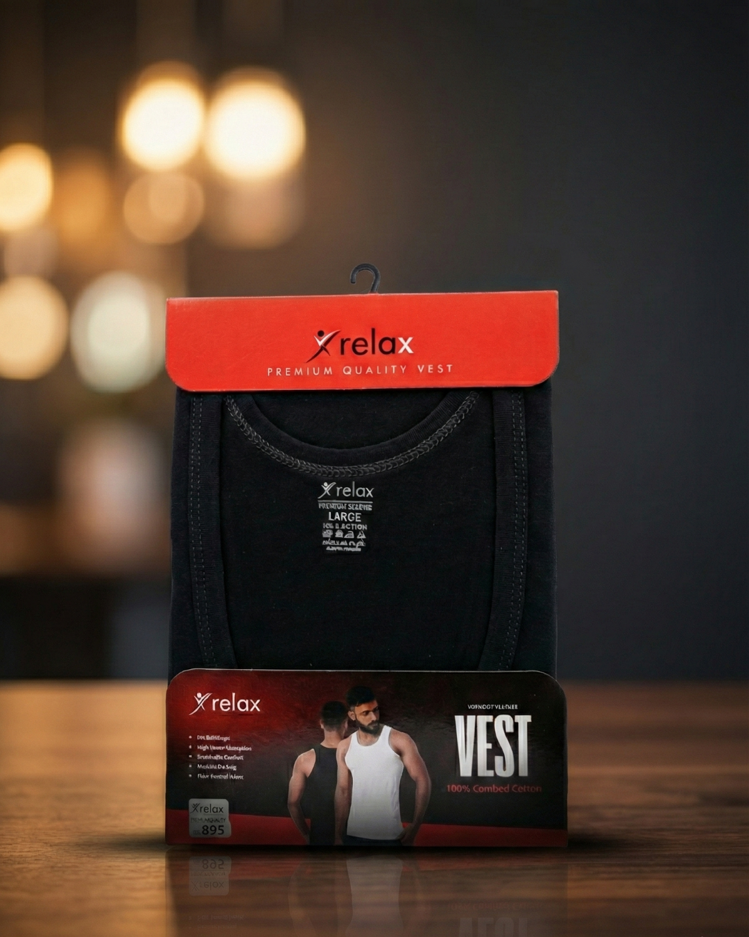 VEST SANDO (BLACK)