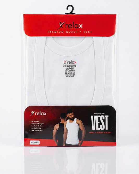 Vest White( WITHOUT SLEEVES)