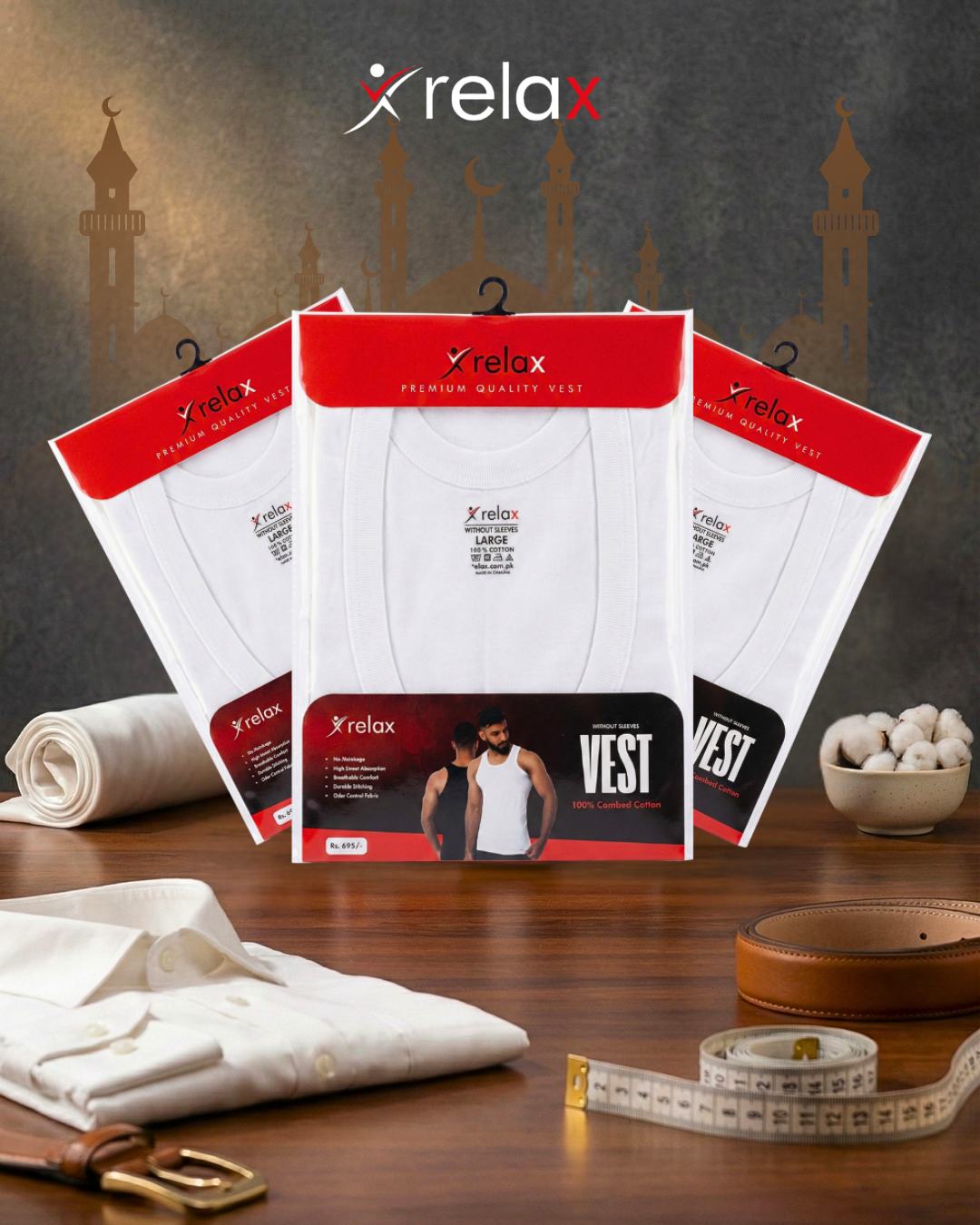 BUY 3PCS GET 10% OFF-VEST (SANDO)WHITE