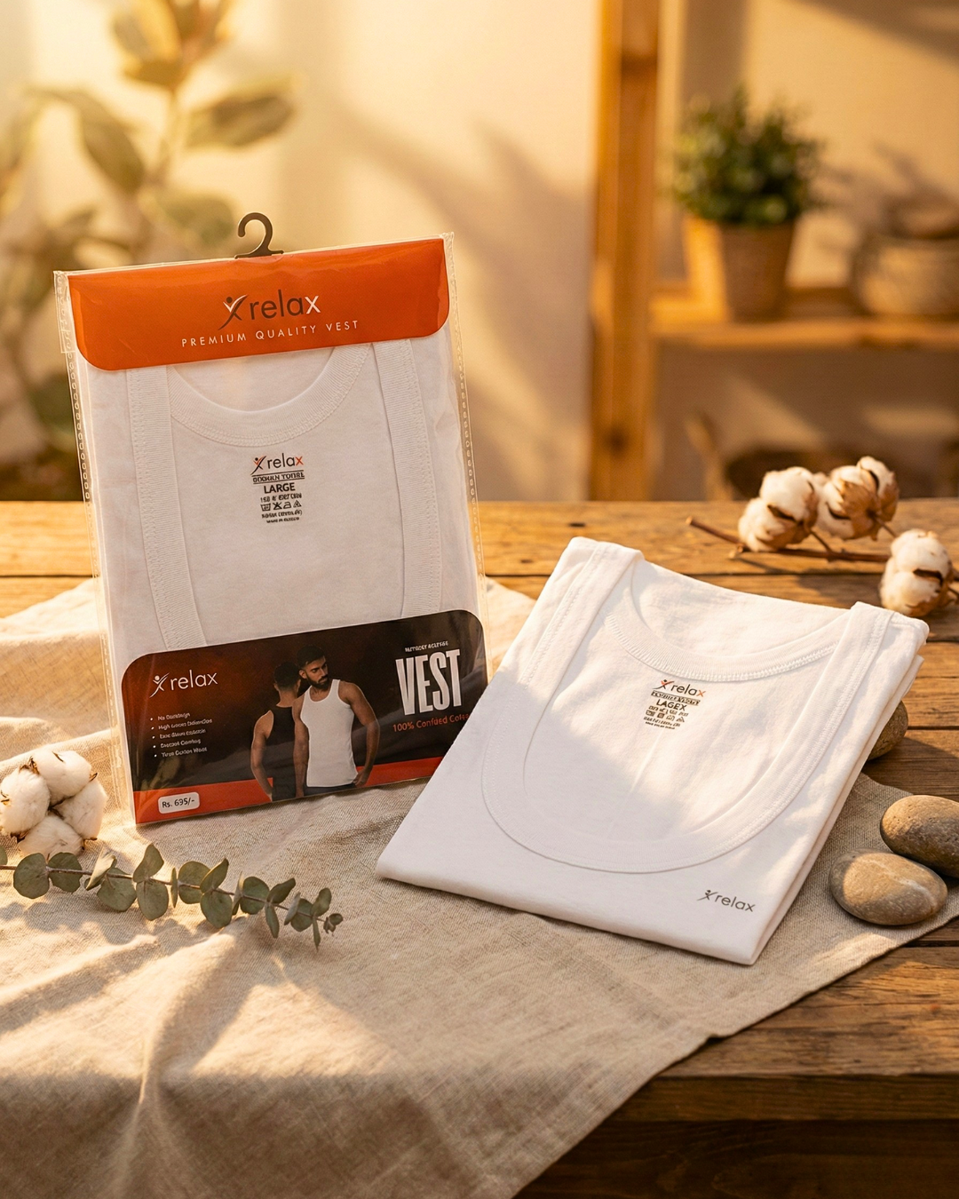 BUY 3PCS GET 10% OFF-VEST (SANDO)WHITE